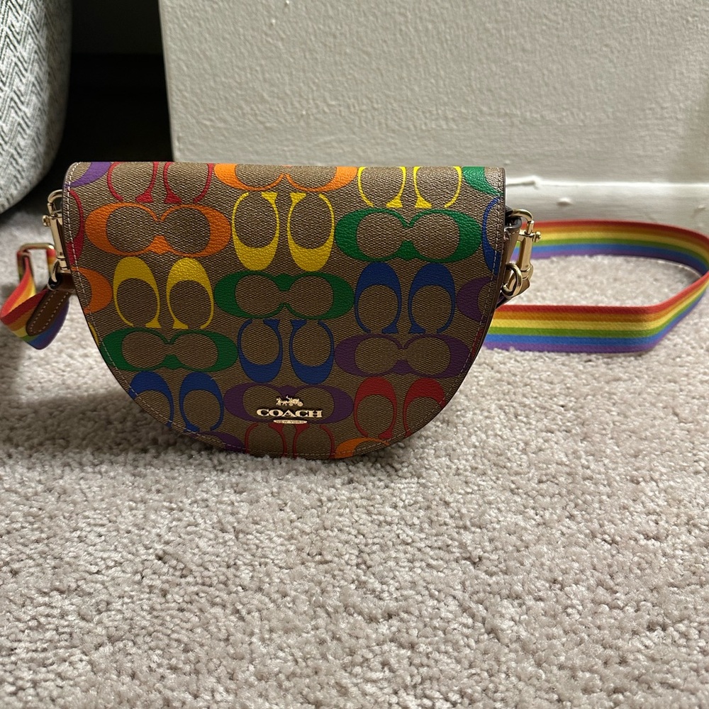 Coach Rainbow Signature Crossbody Bag